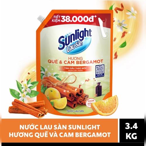 SUNLIGHT NLS Tinh dầu thảo mộc Quế & Cam Bergamot 3.4kg/4túi