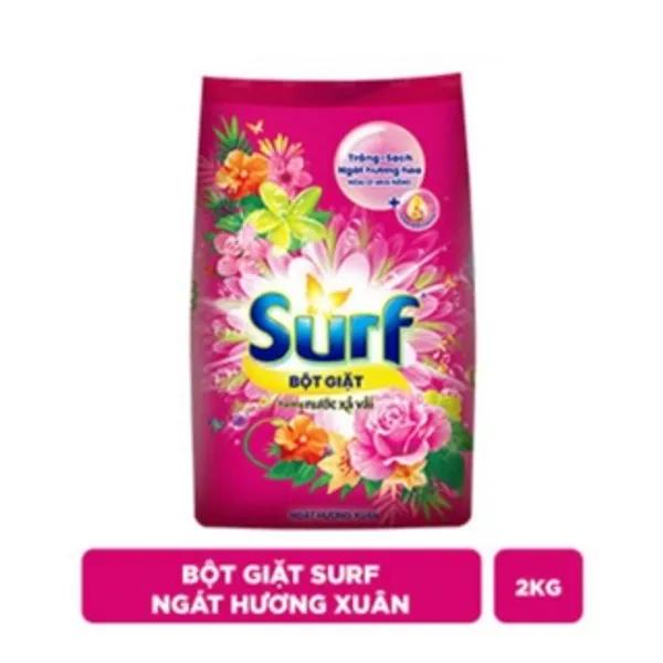 SURF Bột Giặt Hương Nước Xả Vải Ngát Hương Xuân 2kg/6 gói