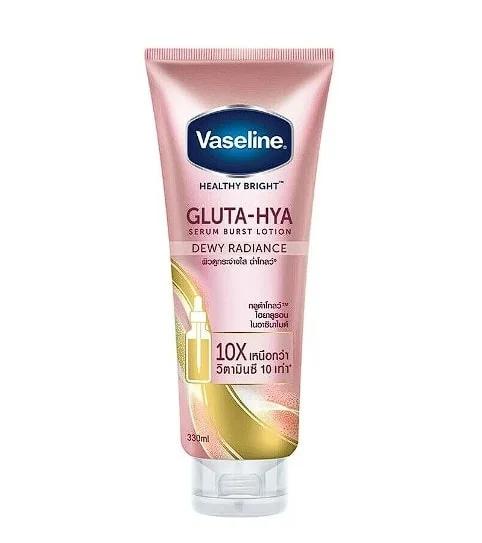 Vaseline Sữa Dưỡng Thể Gluta-Hya Dưỡng Sáng Da (Hồng) 330ml/12 Tuýp