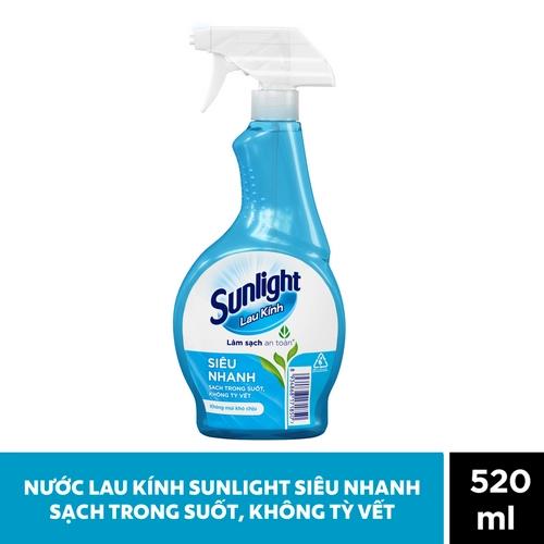 SUNLIGHT Nước lau kính Siêu nhanh 520ml//12 chai