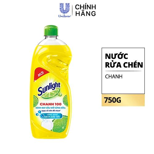 SUNLIGHT Nước Rửa Chén Chanh Mới 750g/15 chai