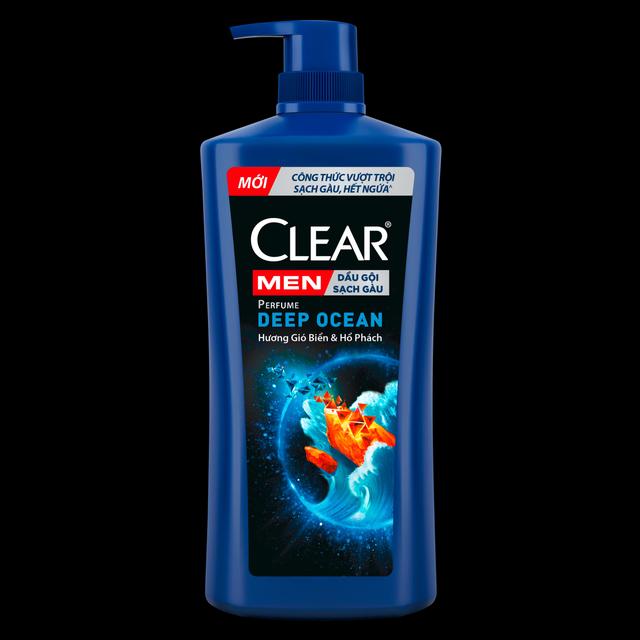 CLEAR MEN Dầu Gội Sạch Gàu Hương Nước Hoa Biển & Hổ Phách 600g/8Chai