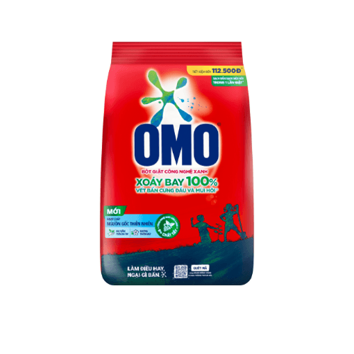 OMO Bột Giặt Đỏ 4.3kg (1+1Omo HHồng 360g)/2bộ