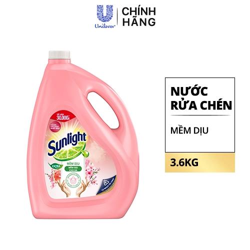 SUNLIGHT NRC Mềm Dịu Hồng Gốc Thực Vật 3.6kg/3 can