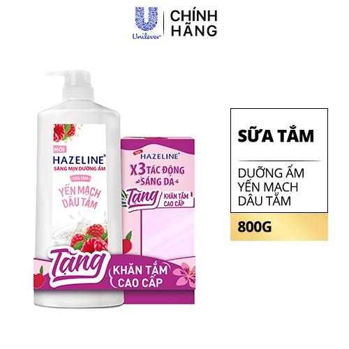 HAZELINE ST DG Ẩm SDa YMạch DTằm 800g (1 + Khăn)/12 bộ