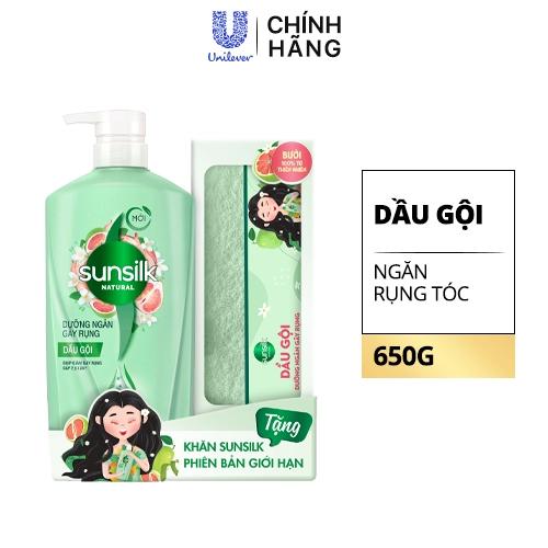 SUNSILK Dầu Gội Ngăn Rụng Tóc 650g (1 + Khăn)/8 Bộ