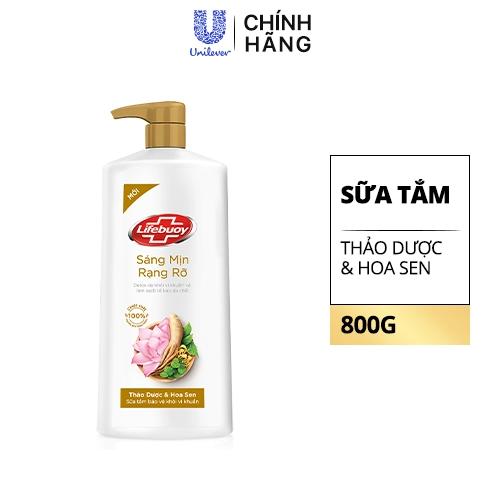 LIFEBUOY sữa tắm Thảo dược&Hoa sen 800g/12 chai