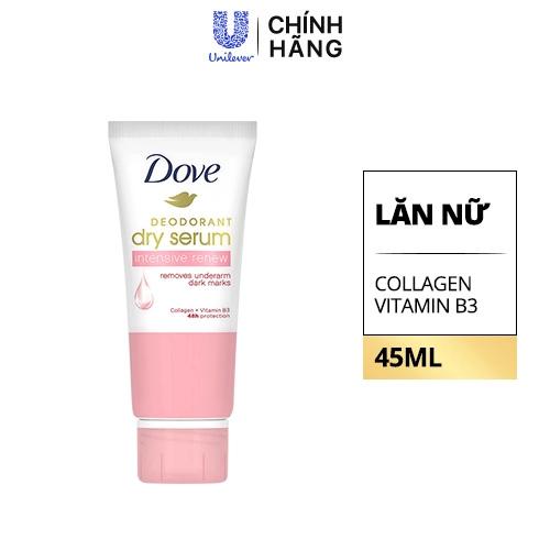 DOVE Nữ Lăn Khử Mùi T.Chất Sáng Da NIA+Collagen 45ml/24 tuýp