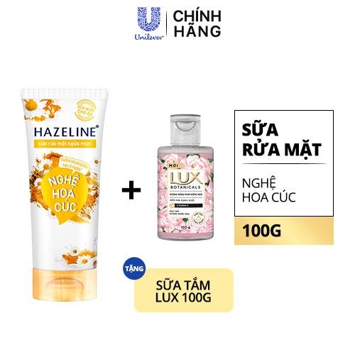 HAZELINE SRM Nghệ Hoa Cúc 100g(1+1 LUX Sữa Tắm 100G)/24Bộ