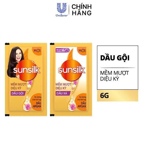 SUNSILK DG MềmMượt DiệuKỳ18x(1Dây6gx10+1DâyXả5gx10)/3Bộ