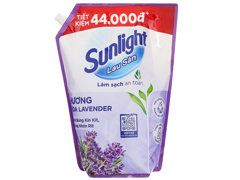 Nước Lau Sàn Sunlight Tinh Dầu Thảo Mộc Hương Lavender Túi 3.6kg